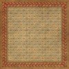Persian Bazaar - Daghestan - Oolibka 96x96 Vintage Vinyl Floorcloth