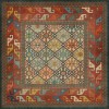 Persian Bazaar - Daghestan - Raduga 36x36 Vintage Vinyl Floorcloth