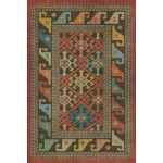 Persian Bazaar - Daghestan - Vedma 20x30 Vintage Vinyl Floorcloth