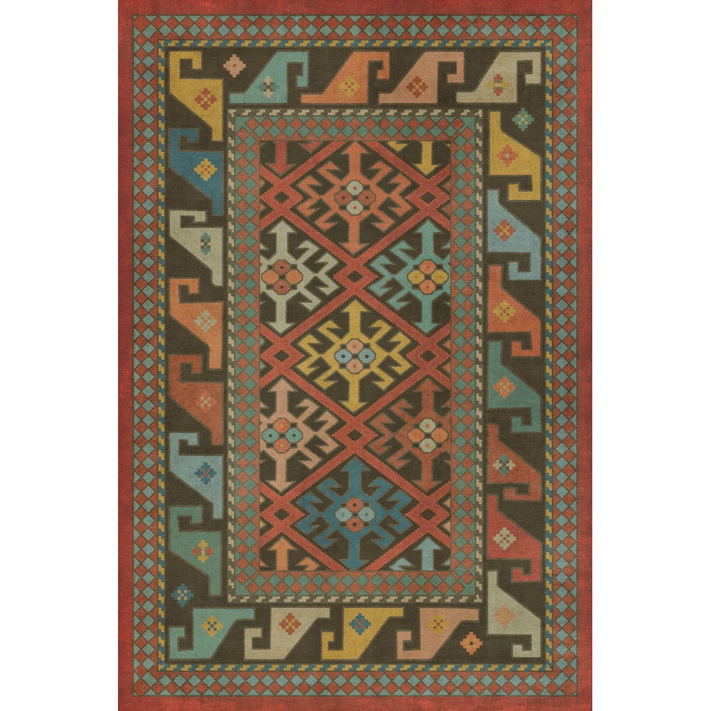 Persian Bazaar - Daghestan - Vedma 20x30 Vintage Vinyl Floorcloth