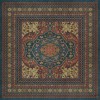 Persian Bazaar - Farahan - Delara 96x96 Vintage Vinyl Floorcloth