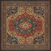 Persian Bazaar - Farahan - Farid 72x72 Vintage Vinyl Floorcloth