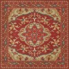 Persian Bazaar - Farahan - Firdaus 36x36 Vintage Vinyl Floorcloth