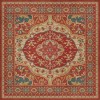Persian Bazaar - Farahan - Firdaus 60x60 Vintage Vinyl Floorcloth