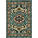 Persian Bazaar - Farahan - Ziba 38x56 Vintage Vinyl Floorcloth