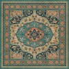 Persian Bazaar - Farahan - Ziba 60x60 Vintage Vinyl Floorcloth