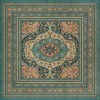 Persian Bazaar - Farahan - Ziba 96x96 Vintage Vinyl Floorcloth