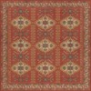 Persian Bazaar - Hamadan - Arkadas 72x72 Vintage Vinyl Floorcloth