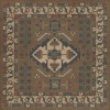 Persian Bazaar - Hamadan - Hadi 36x36 Vintage Vinyl Floorcloth