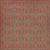 Persian Bazaar - Hamadan - Kismet 120x120 Vintage Vinyl Floorcloth