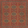 Persian Bazaar - Hamadan - Memnu 72x72 Vintage Vinyl Floorcloth