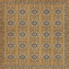 Persian Bazaar - Hamadan - Noor 96x96 Vintage Vinyl Floorcloth