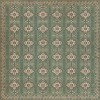 Persian Bazaar - Hamadan - Yakamoz 120x120 Vintage Vinyl Floorcloth