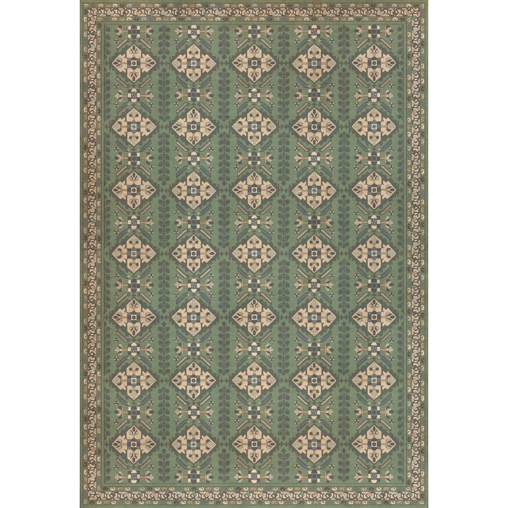 Persian Bazaar - Hamadan - Yakamoz 96x140 Vintage Vinyl Floorcloth