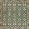 Persian Bazaar - Hamadan - Yakamoz 96x96 Vintage Vinyl Floorcloth