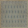Persian Bazaar - Kintala - Albastru 36x36 Vintage Vinyl Floorcloth