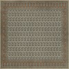 Persian Bazaar - Kintala - Frumos 96x96 Vintage Vinyl Floorcloth