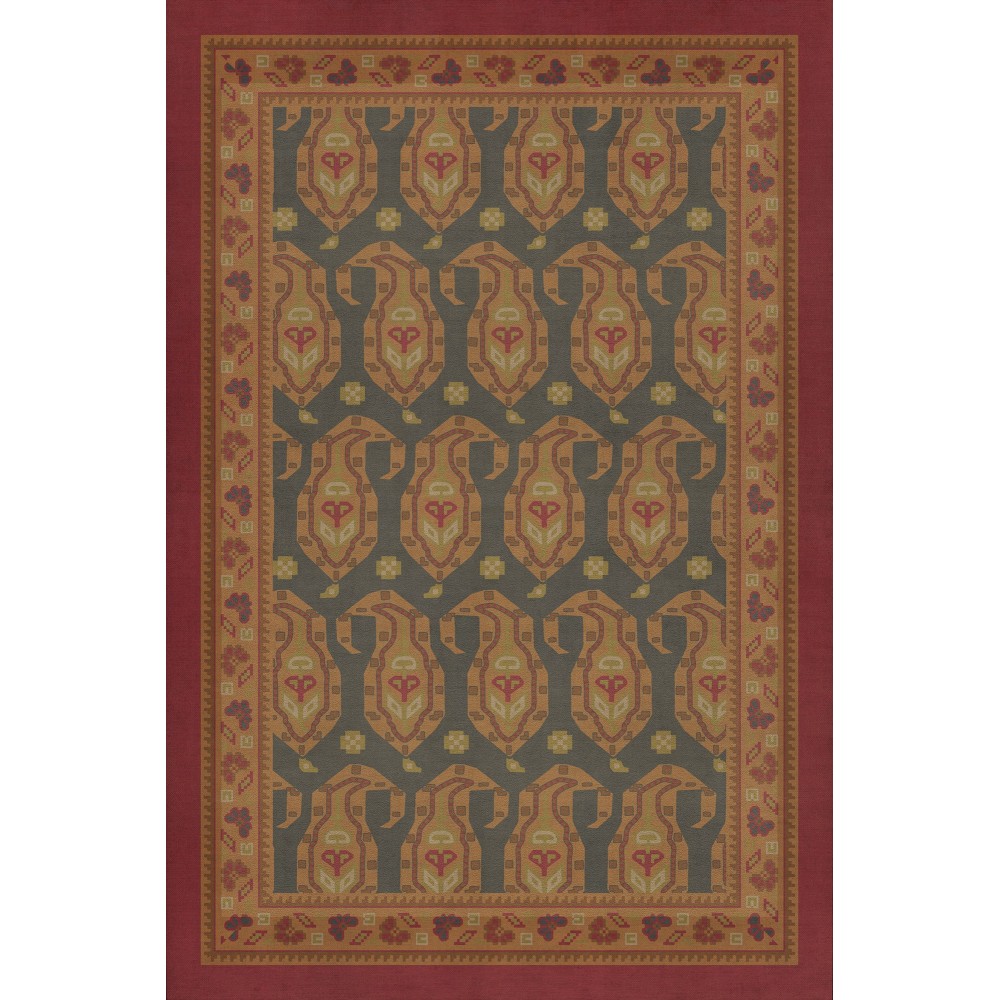 Persian Bazaar - Kintala - Lolo 20x30 Vintage Vinyl Floorcloth