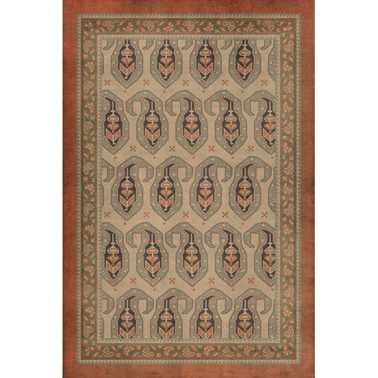 Persian Bazaar - Kintala - Rakli 20x30 Vintage Vinyl Floorcloth