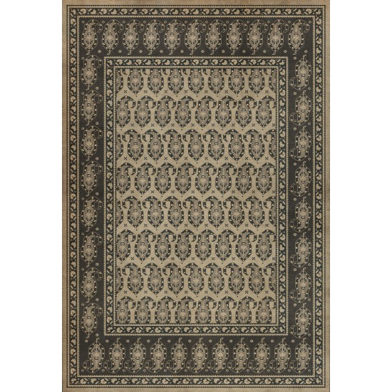 Persian Bazaar - Kintala - Spiuni 52x76 Vintage Vinyl Floorcloth