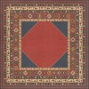 Persian Bazaar - Lombalo - Ashkar 96x96 Vintage Vinyl Floorcloth
