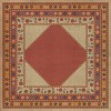 Persian Bazaar - Lombalo - Nareh 36x36 Vintage Vinyl Floorcloth