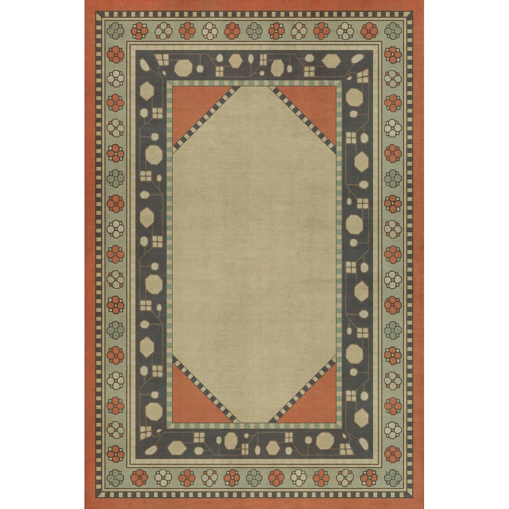 Persian Bazaar - Lombalo - Nazeli 20x30 Vintage Vinyl Floorcloth