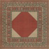 Persian Bazaar - Lombalo - Zartar 96x96 Vintage Vinyl Floorcloth