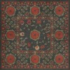 Persian Bazaar - Samarkand - Anora 36x36 Vintage Vinyl Floorcloth