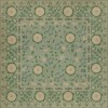 Persian Bazaar - Samarkand - Jonona 48x48 Vintage Vinyl Floorcloth