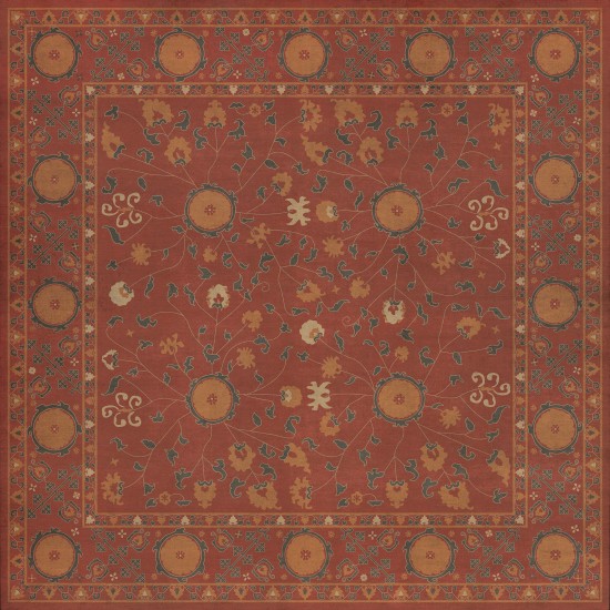 Persian Bazaar - Samarkand - Lola 60x60 Vintage Vinyl Floorcloth