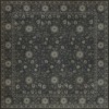 Persian Bazaar - Samarkand - Qora 72x72 Vintage Vinyl Floorcloth