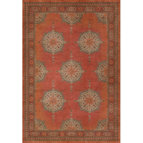 Persian Bazaar - Tabriz - Amesha 120x175 Vintage Vinyl Floorcloth