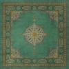 Persian Bazaar - Tabriz - Avesta 48x48 Vintage Vinyl Floorcloth