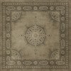 Persian Bazaar - Tabriz - Daeva 48x48 Vintage Vinyl Floorcloth