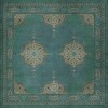 Persian Bazaar - Tabriz - Govad 120x120 Vintage Vinyl Floorcloth