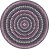 Folk Art Museum - Bulls Eye - Always Expanding 120x120 Vintage Vinyl Floorcloth