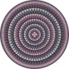 Folk Art Museum - Bulls Eye - Always Expanding 72x72 Vintage Vinyl Floorcloth