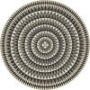 Folk Art Museum - Bulls Eye - Mingling Light 36x36 Vintage Vinyl Floorcloth