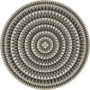 Folk Art Museum - Bulls Eye - Mingling Light 96x96 Vintage Vinyl Floorcloth