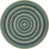 Folk Art Museum - Bulls Eye - Vaulted Wonder 120x120 Vintage Vinyl Floorcloth
