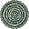 Folk Art Museum - Bulls Eye - Vaulted Wonder 60x60 Vintage Vinyl Floorcloth