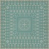 Folk Art Museum - Embroidery - A Rain of Melody 120x120 Vintage Vinyl Floorcloth