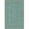Folk Art Museum - Embroidery - A Rain of Melody 20x30 Vintage Vinyl Floorcloth