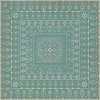 Folk Art Museum - Embroidery - A Rain of Melody 36x36 Vintage Vinyl Floorcloth