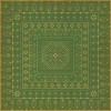 Folk Art Museum - Embroidery - Dreams of Thee 120x120 Vintage Vinyl Floorcloth