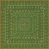 Folk Art Museum - Embroidery - Dreams of Thee 96x96 Vintage Vinyl Floorcloth