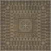 Folk Art Museum - Embroidery - The Tale Untold 120x120 Vintage Vinyl Floorcloth