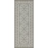 Folk Art Museum - Embroidery - To the Moon 36x90 Vintage Vinyl Floorcloth