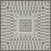 Folk Art Museum - Embroidery - To the Moon 48x48 Vintage Vinyl Floorcloth